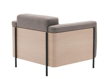 RAP BU1135 - Upholstered armchair with armrests by Andreu World - view 3
